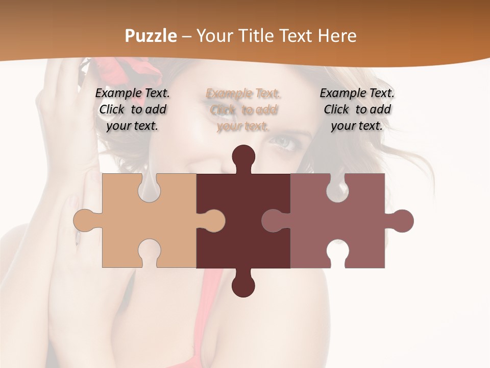 Happiness Studio Girl PowerPoint Template