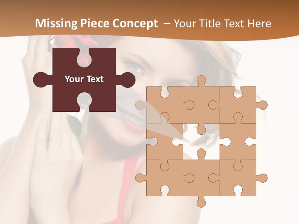 Happiness Studio Girl PowerPoint Template