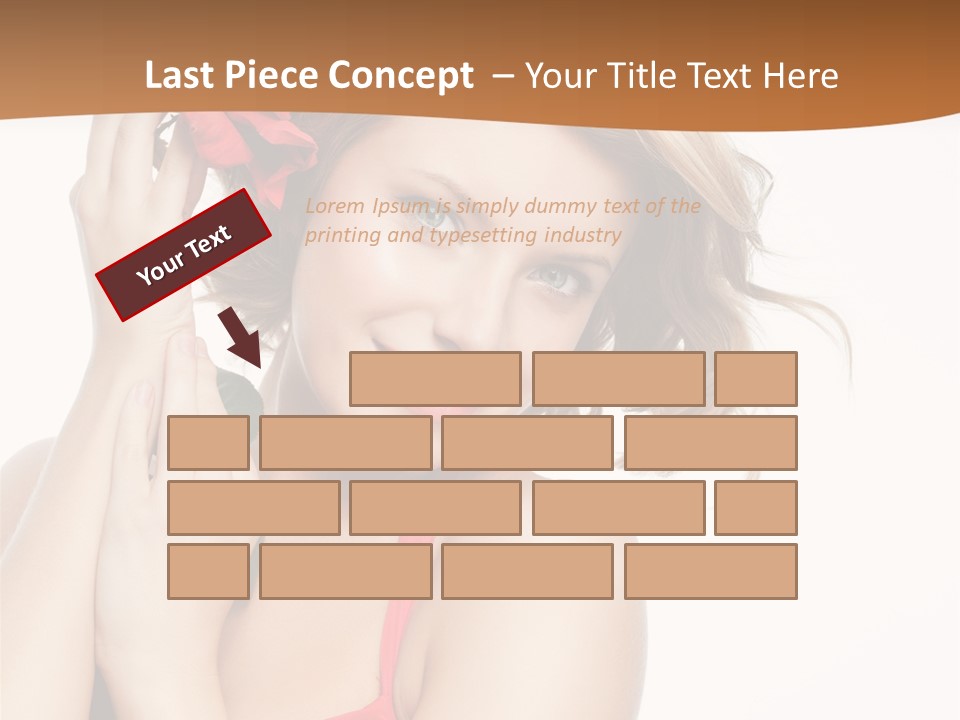 Happiness Studio Girl PowerPoint Template