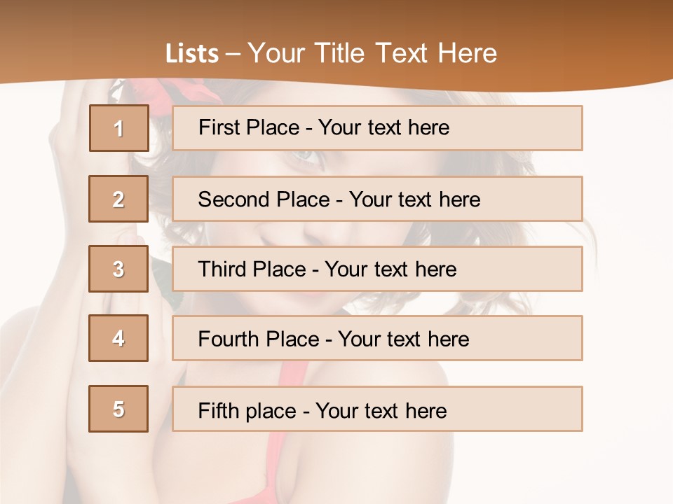Happiness Studio Girl PowerPoint Template