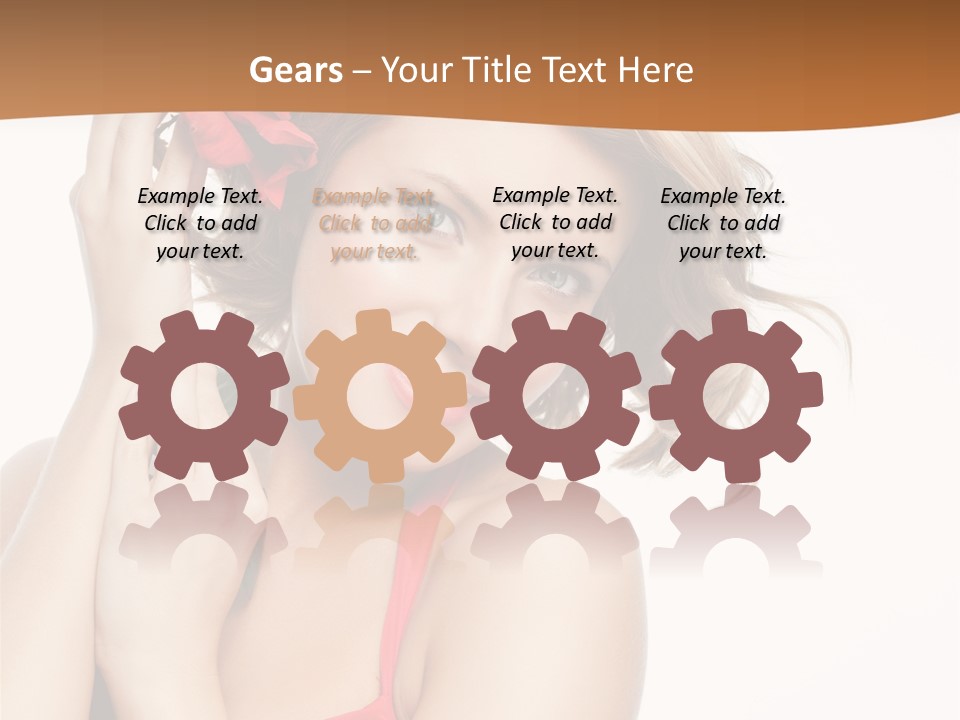 Happiness Studio Girl PowerPoint Template