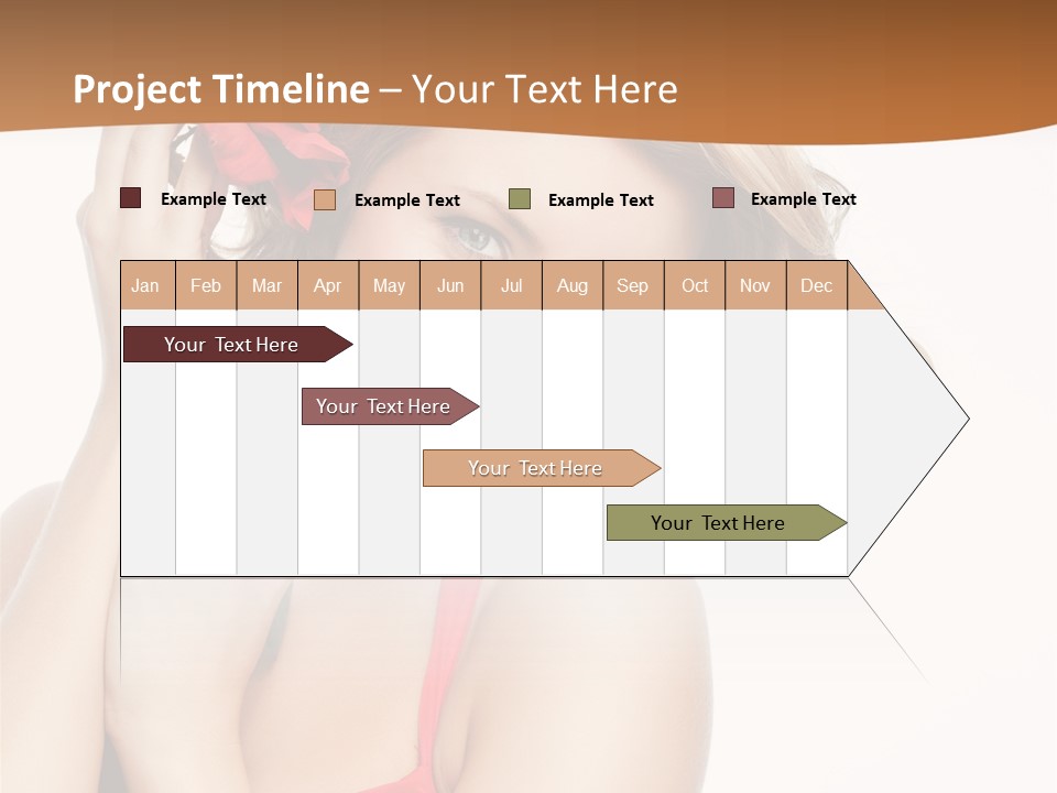 Happiness Studio Girl PowerPoint Template