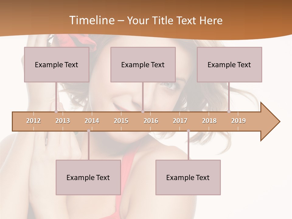 Happiness Studio Girl PowerPoint Template