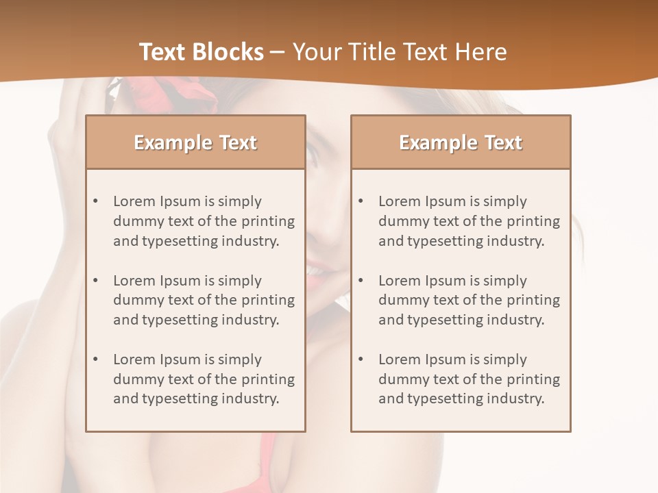 Happiness Studio Girl PowerPoint Template