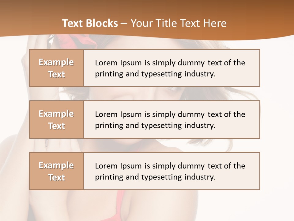 Happiness Studio Girl PowerPoint Template