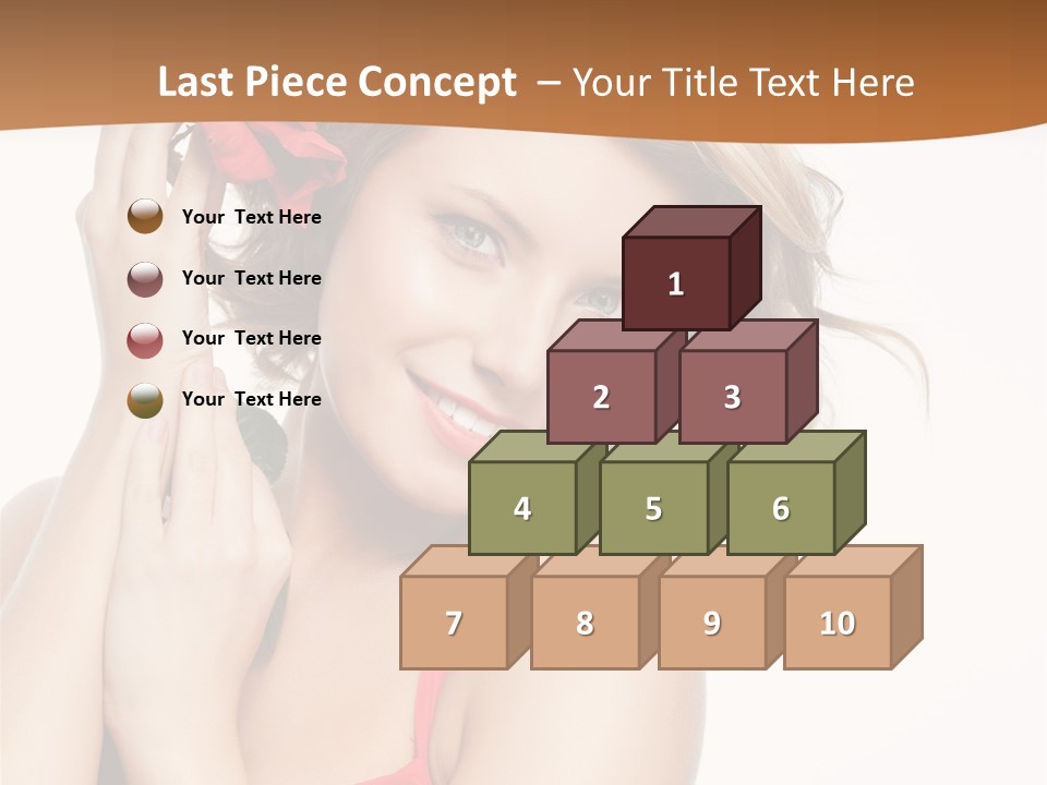 Happiness Studio Girl PowerPoint Template