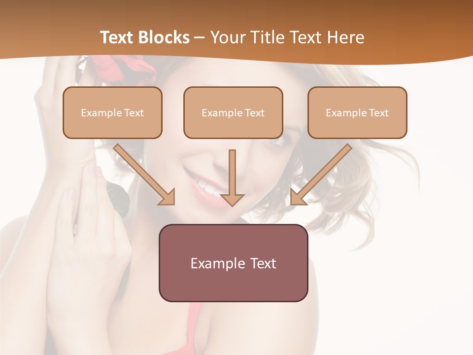 Happiness Studio Girl PowerPoint Template