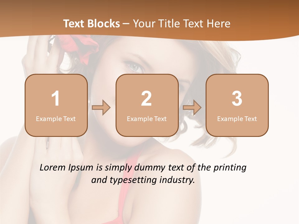 Happiness Studio Girl PowerPoint Template