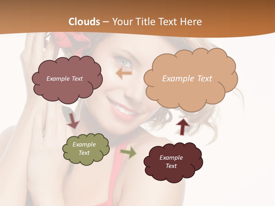 Happiness Studio Girl PowerPoint Template