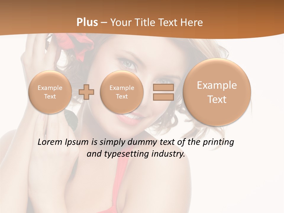 Happiness Studio Girl PowerPoint Template