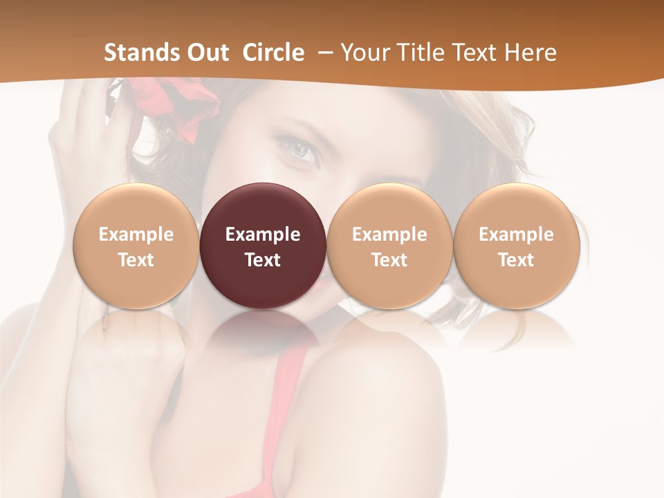 Happiness Studio Girl PowerPoint Template