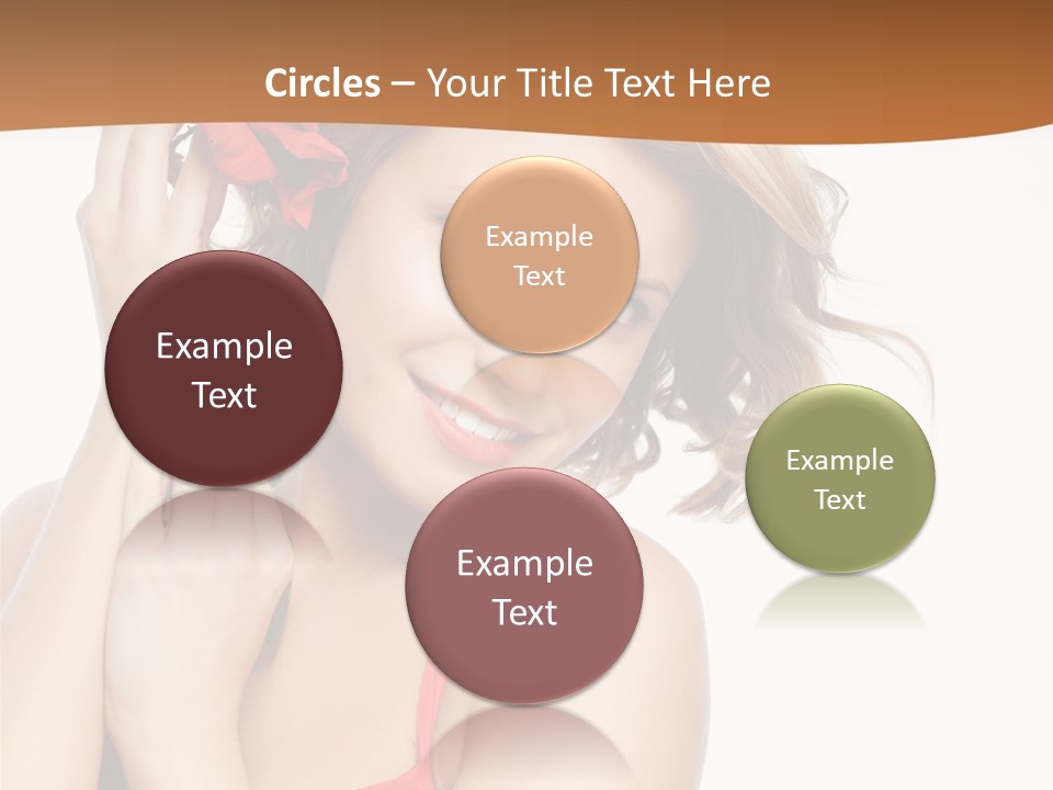 Happiness Studio Girl PowerPoint Template