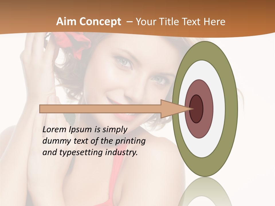 Happiness Studio Girl PowerPoint Template