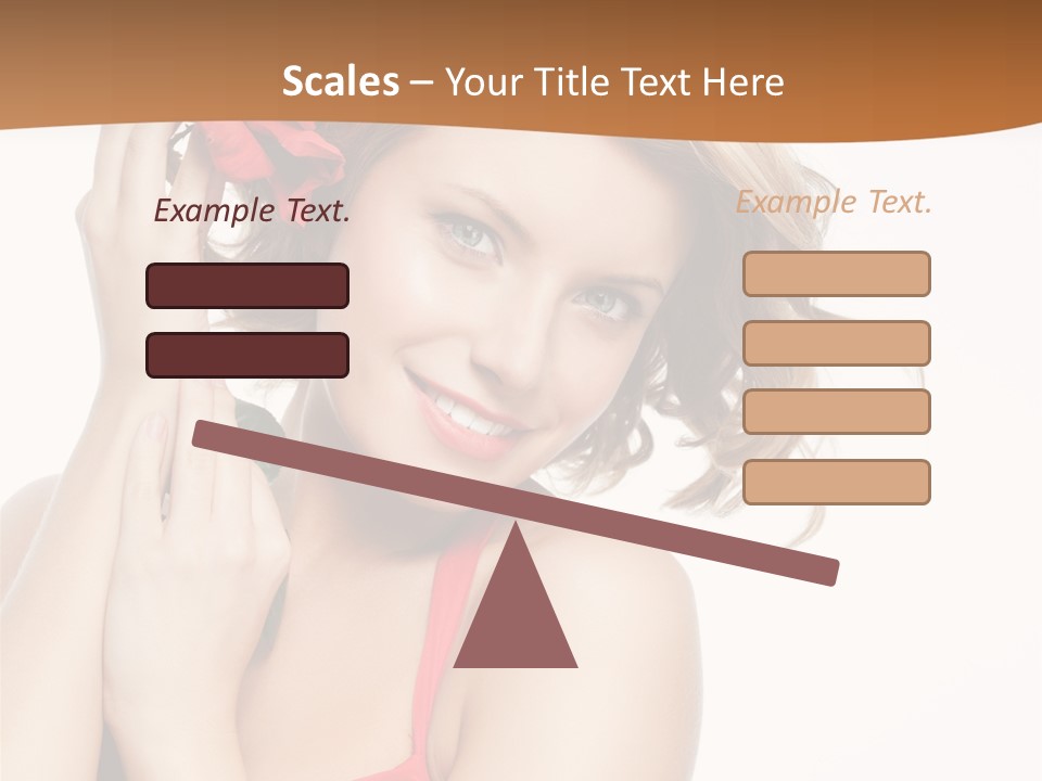 Happiness Studio Girl PowerPoint Template