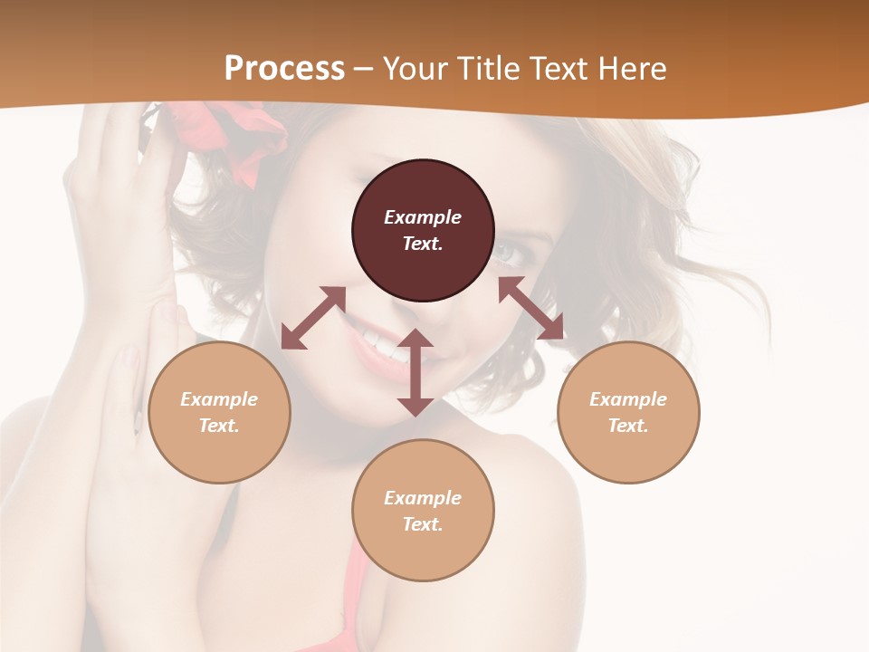 Happiness Studio Girl PowerPoint Template