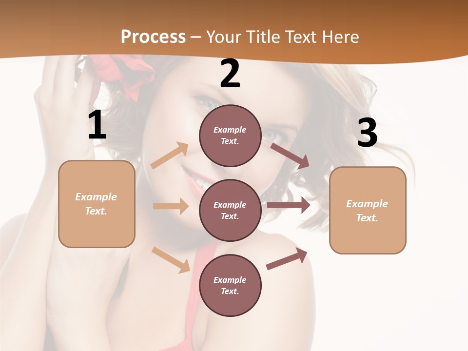 Happiness Studio Girl PowerPoint Template