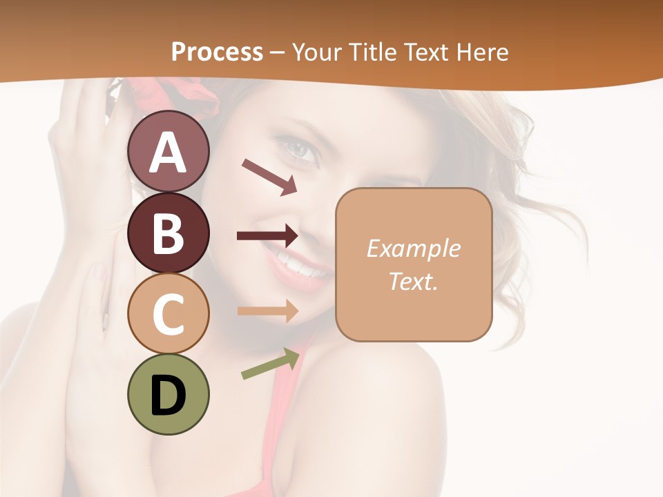 Happiness Studio Girl PowerPoint Template