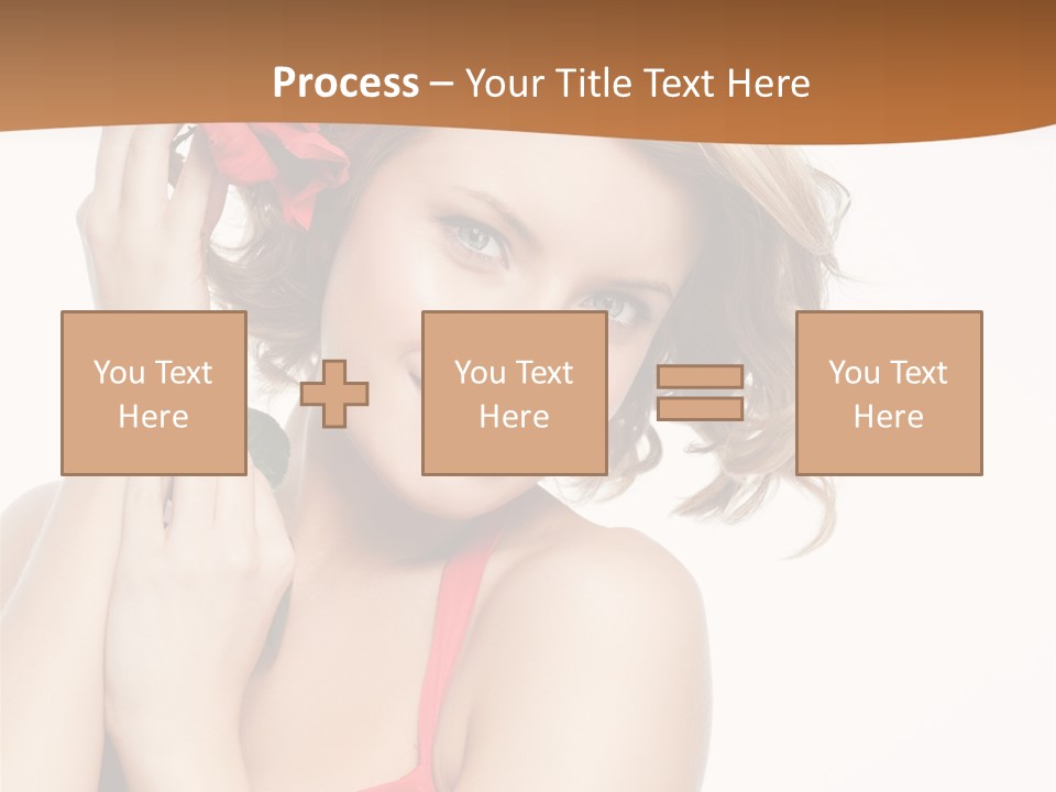 Happiness Studio Girl PowerPoint Template