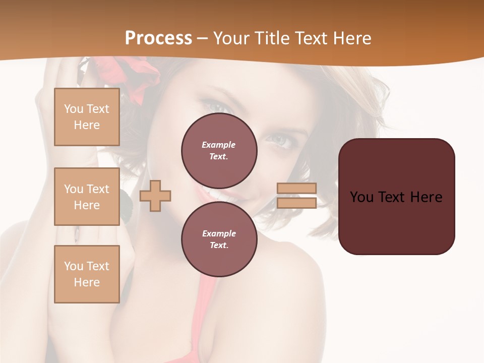 Happiness Studio Girl PowerPoint Template