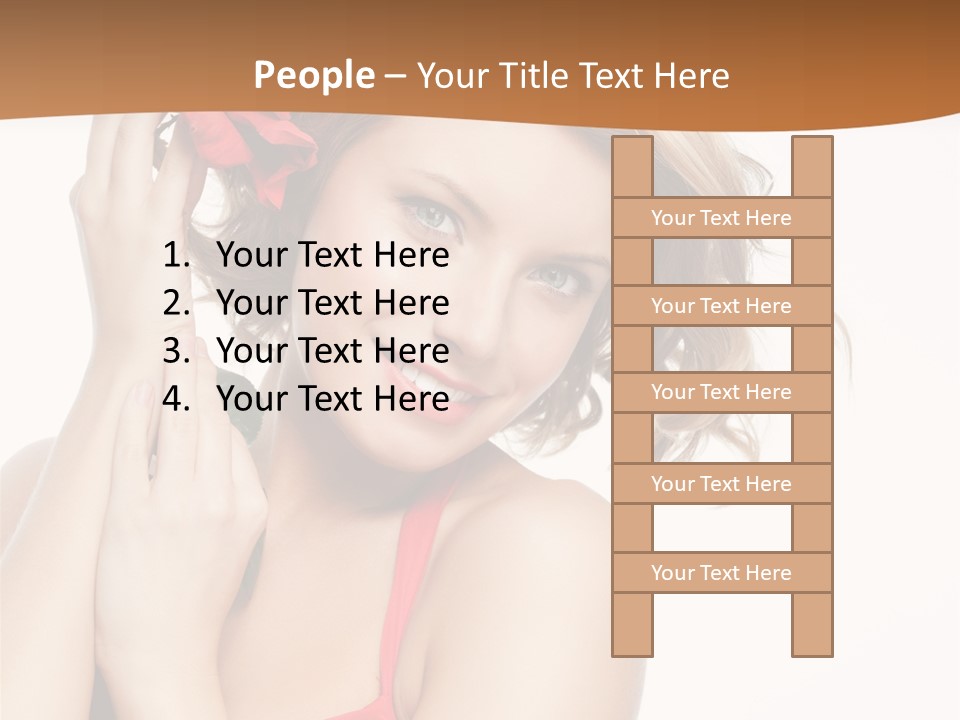 Happiness Studio Girl PowerPoint Template