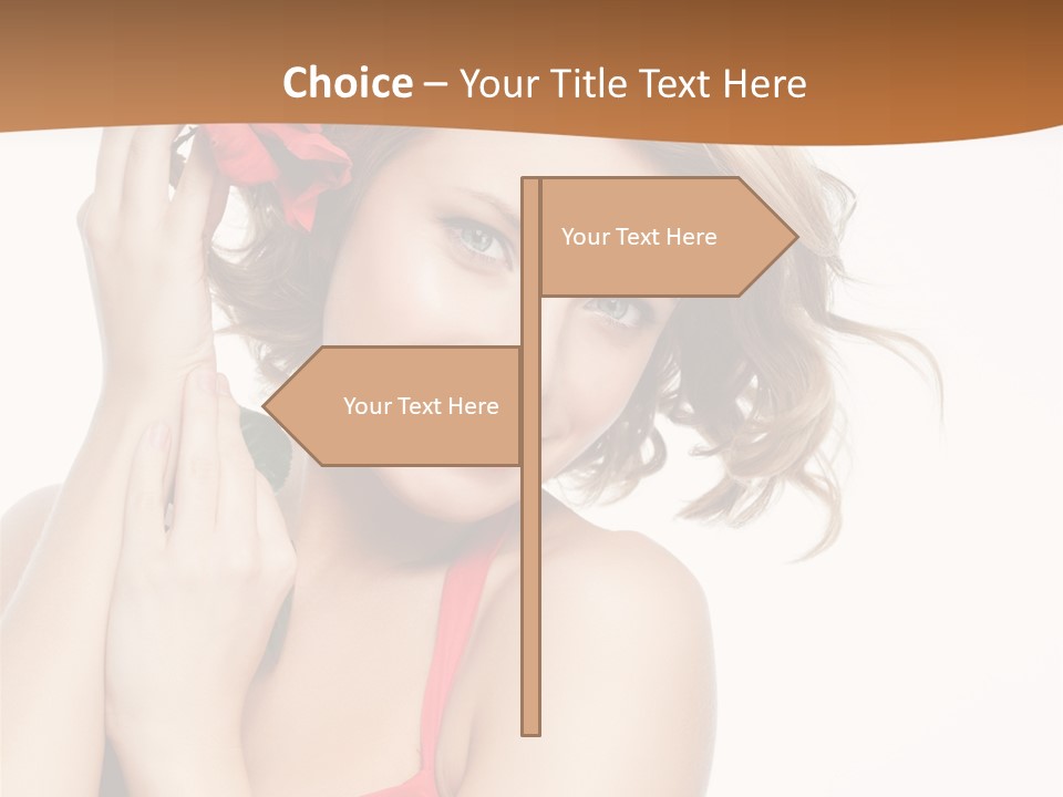 Happiness Studio Girl PowerPoint Template