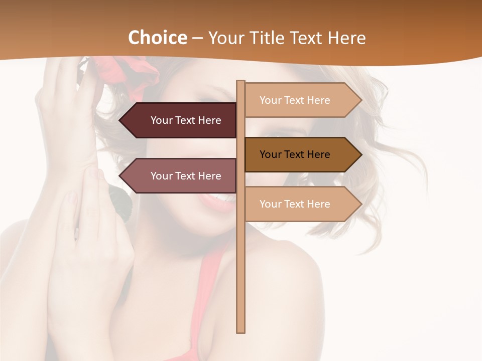 Happiness Studio Girl PowerPoint Template