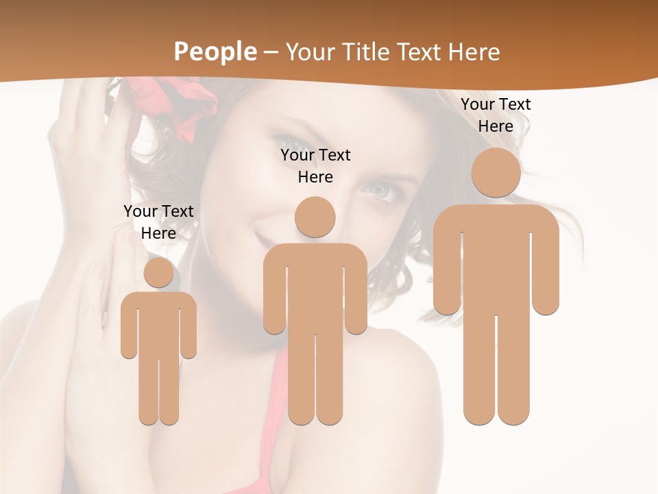 Happiness Studio Girl PowerPoint Template