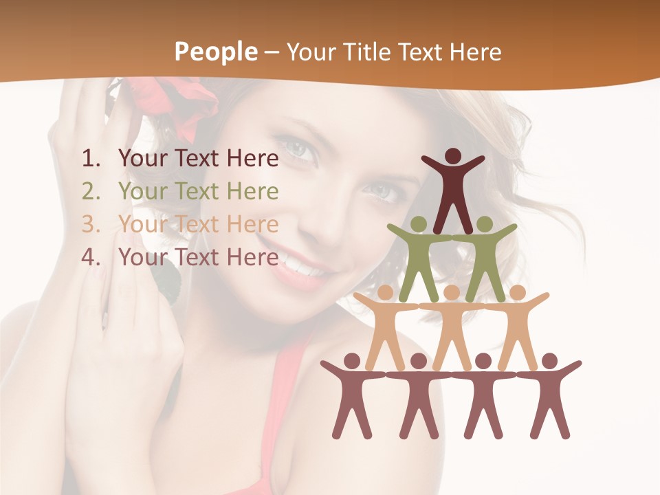 Happiness Studio Girl PowerPoint Template