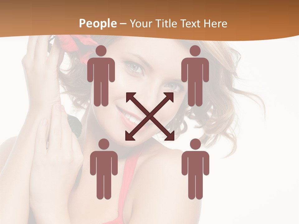 Happiness Studio Girl PowerPoint Template