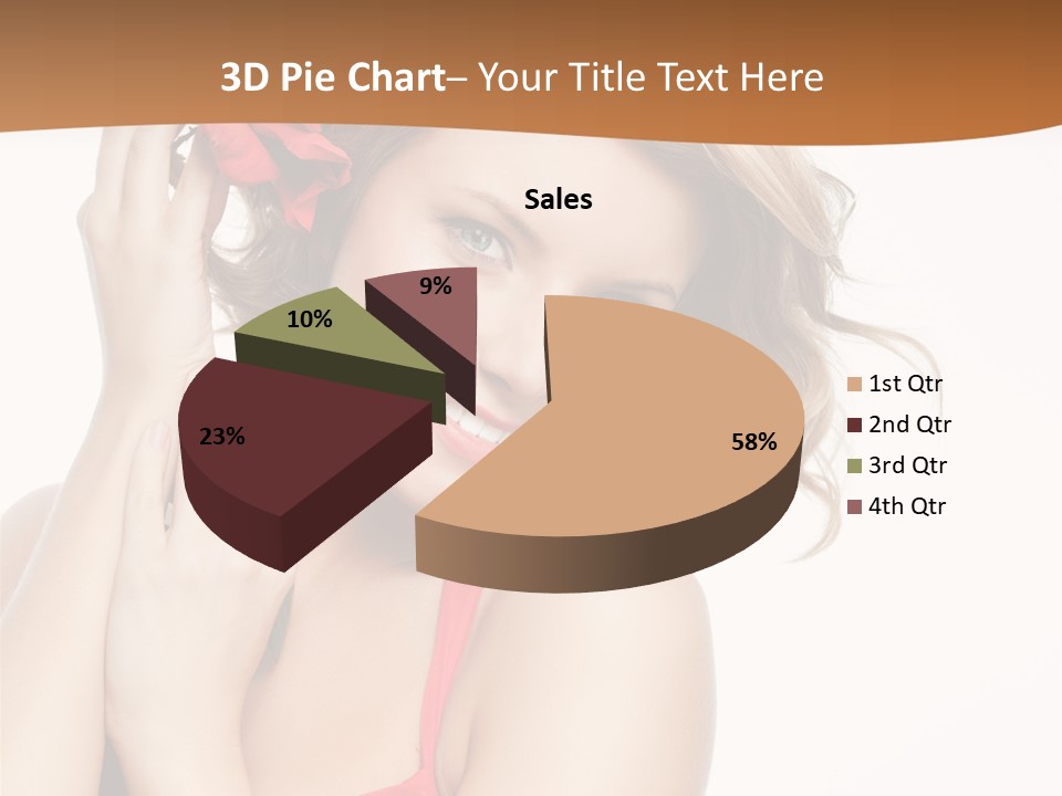 Happiness Studio Girl PowerPoint Template