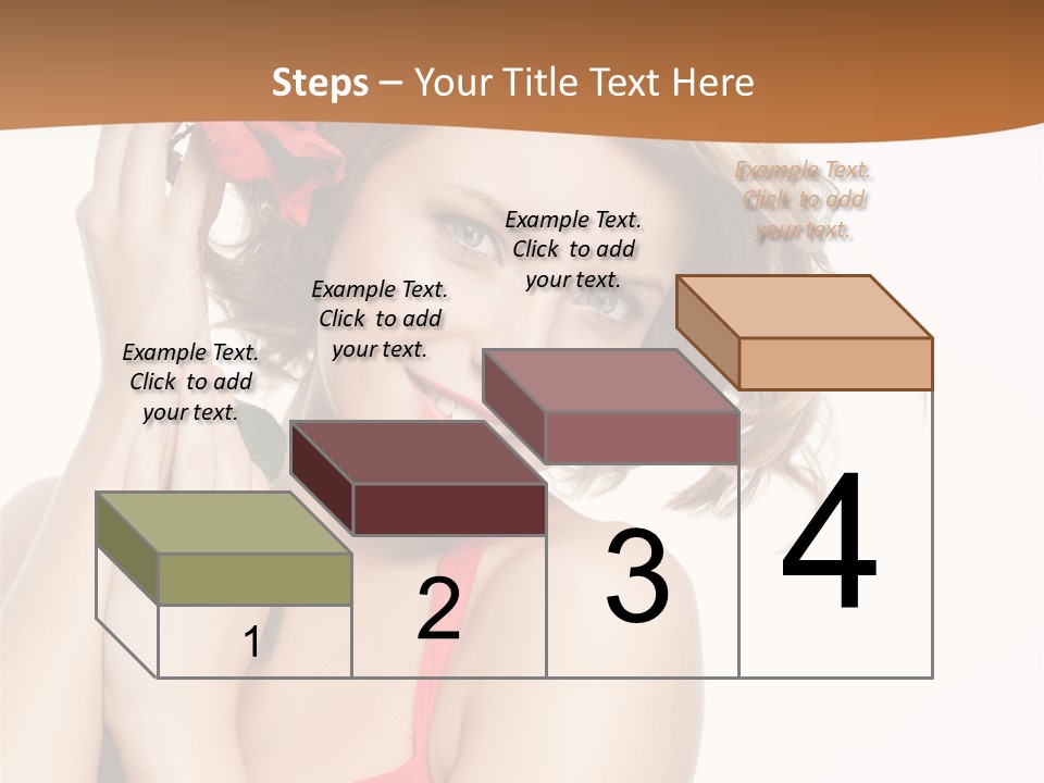 Happiness Studio Girl PowerPoint Template