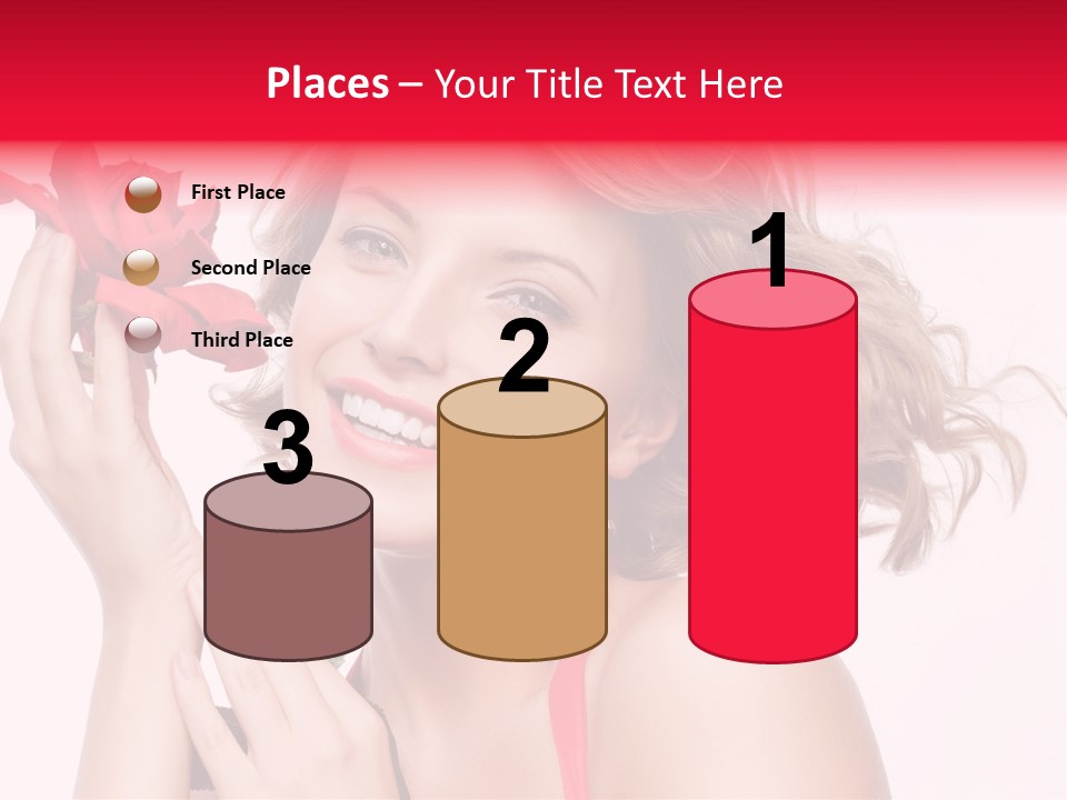 Girl Beautiful Woman PowerPoint Template