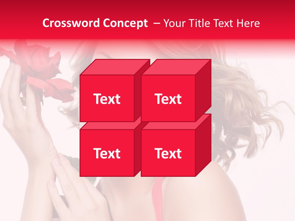 Girl Beautiful Woman PowerPoint Template