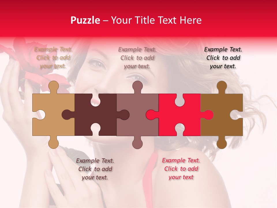 Girl Beautiful Woman PowerPoint Template