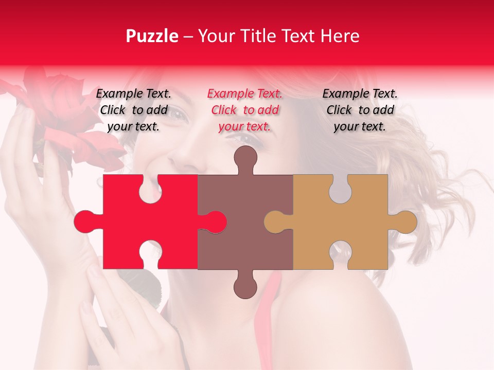 Girl Beautiful Woman PowerPoint Template