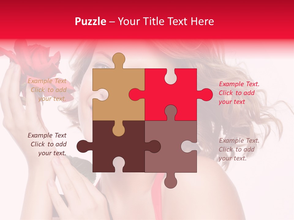 Girl Beautiful Woman PowerPoint Template