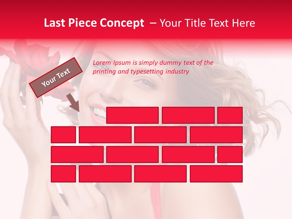 Girl Beautiful Woman PowerPoint Template