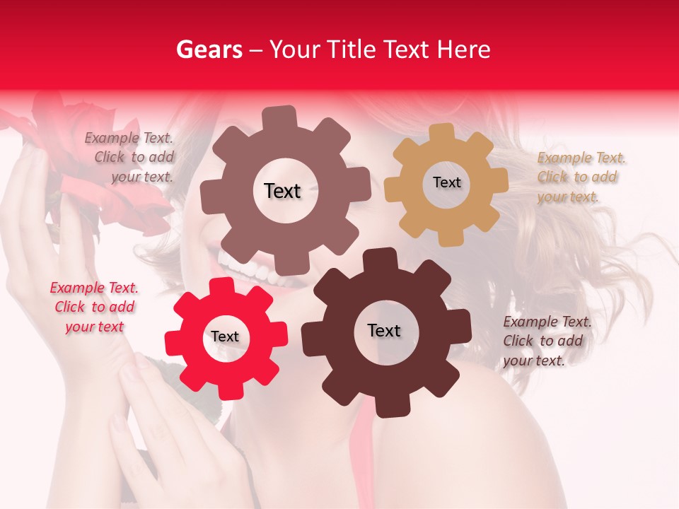 Girl Beautiful Woman PowerPoint Template