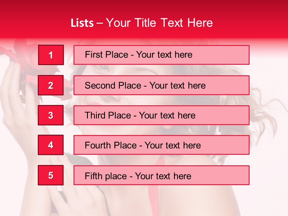 Girl Beautiful Woman PowerPoint Template