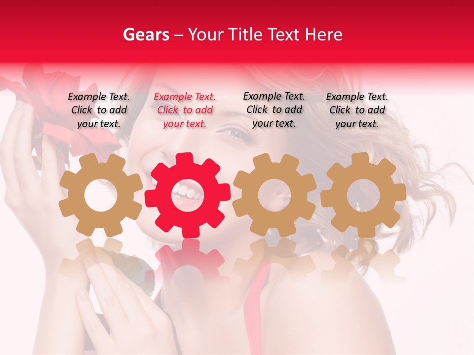 Girl Beautiful Woman PowerPoint Template