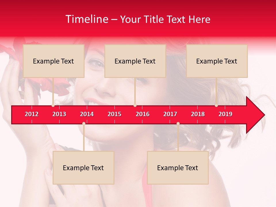 Girl Beautiful Woman PowerPoint Template