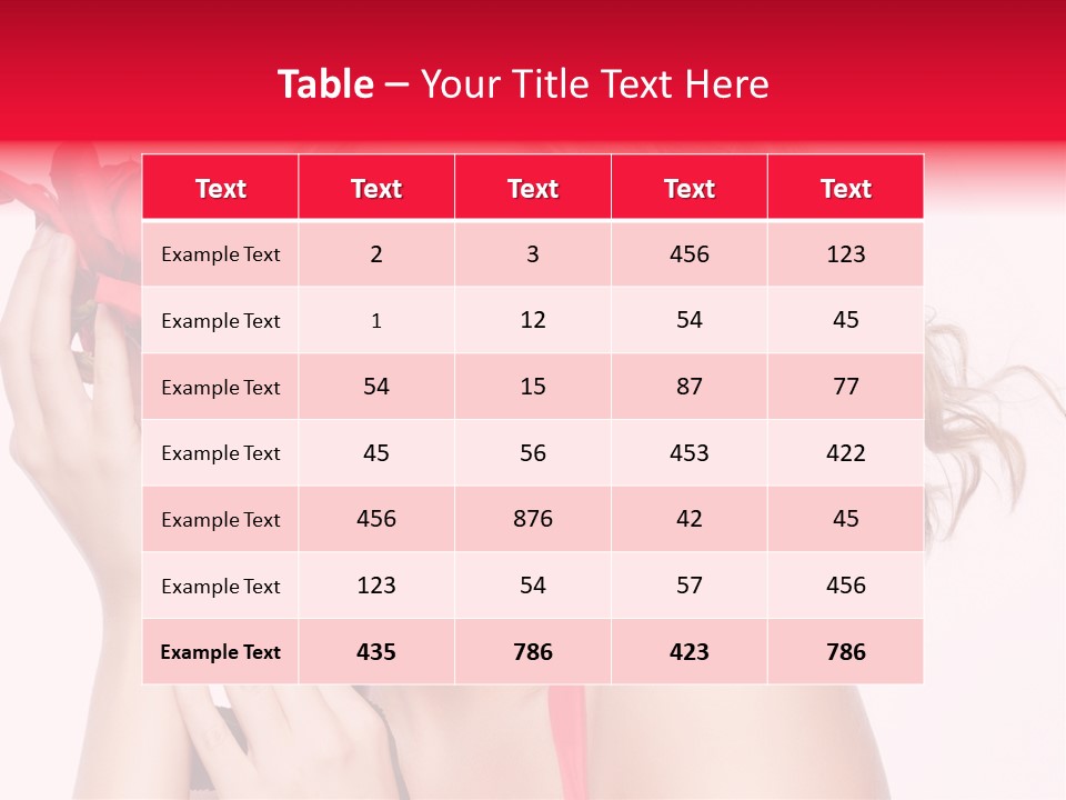 Girl Beautiful Woman PowerPoint Template