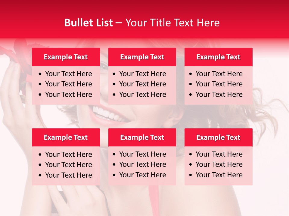 Girl Beautiful Woman PowerPoint Template