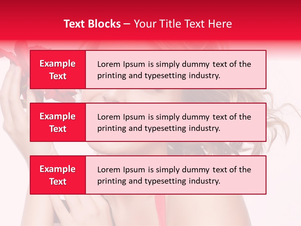 Girl Beautiful Woman PowerPoint Template