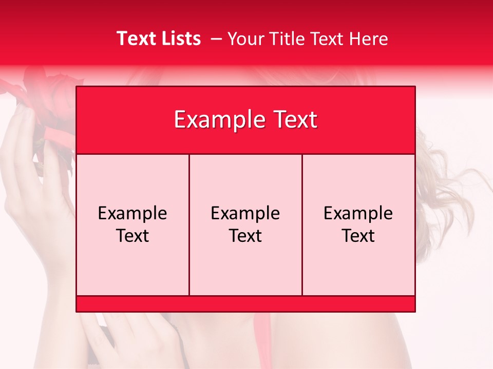 Girl Beautiful Woman PowerPoint Template