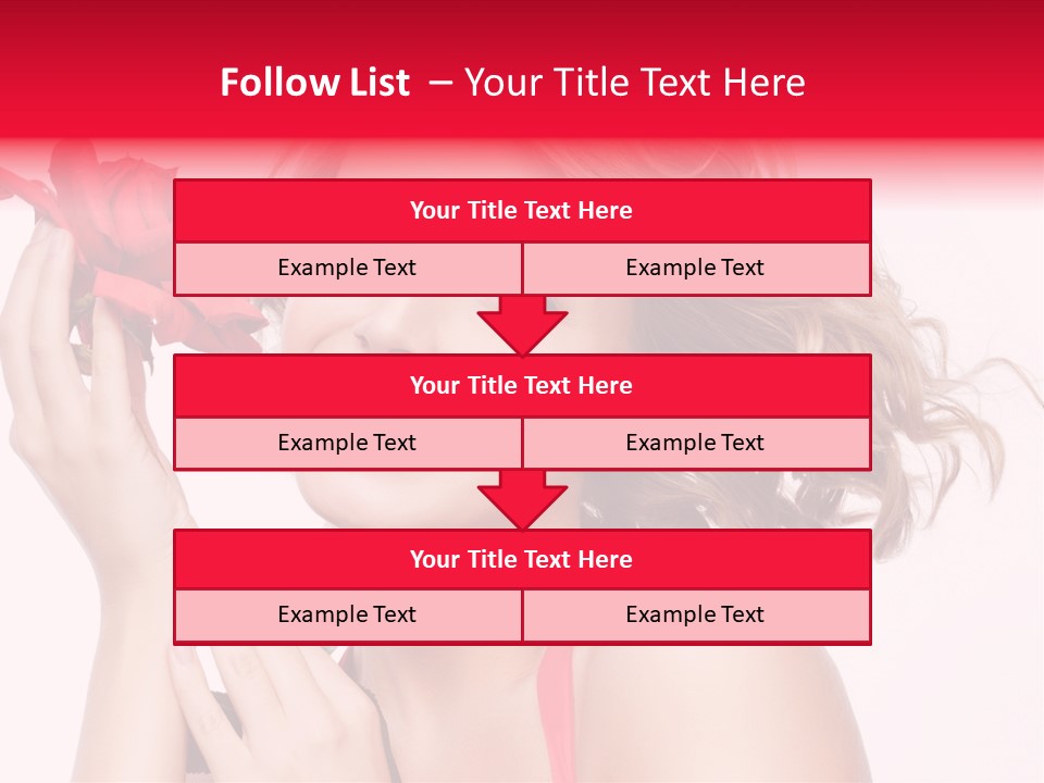 Girl Beautiful Woman PowerPoint Template