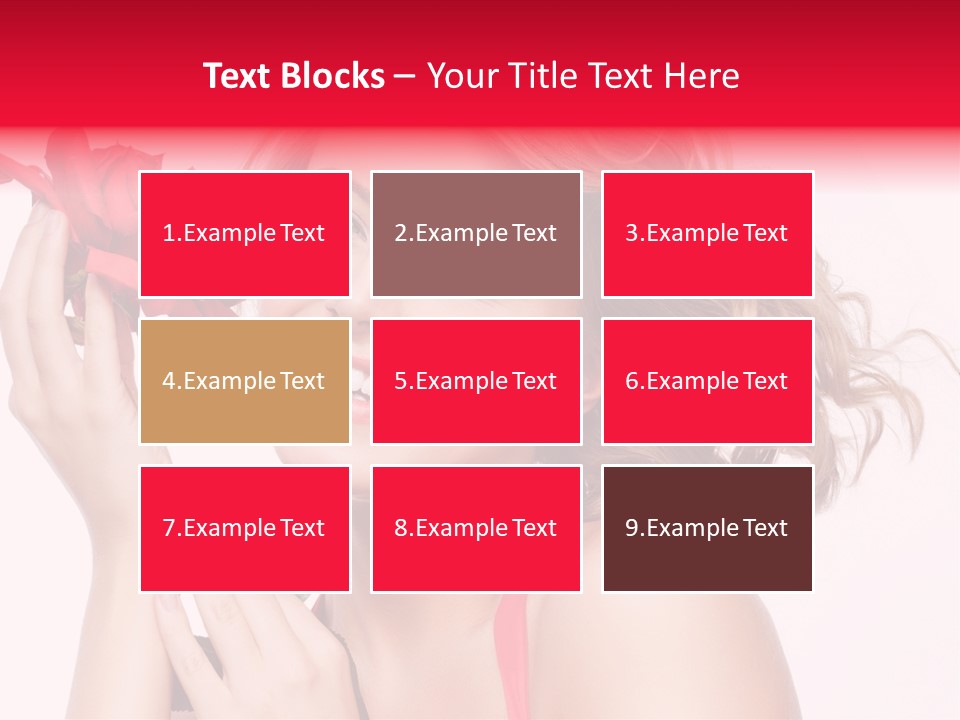 Girl Beautiful Woman PowerPoint Template