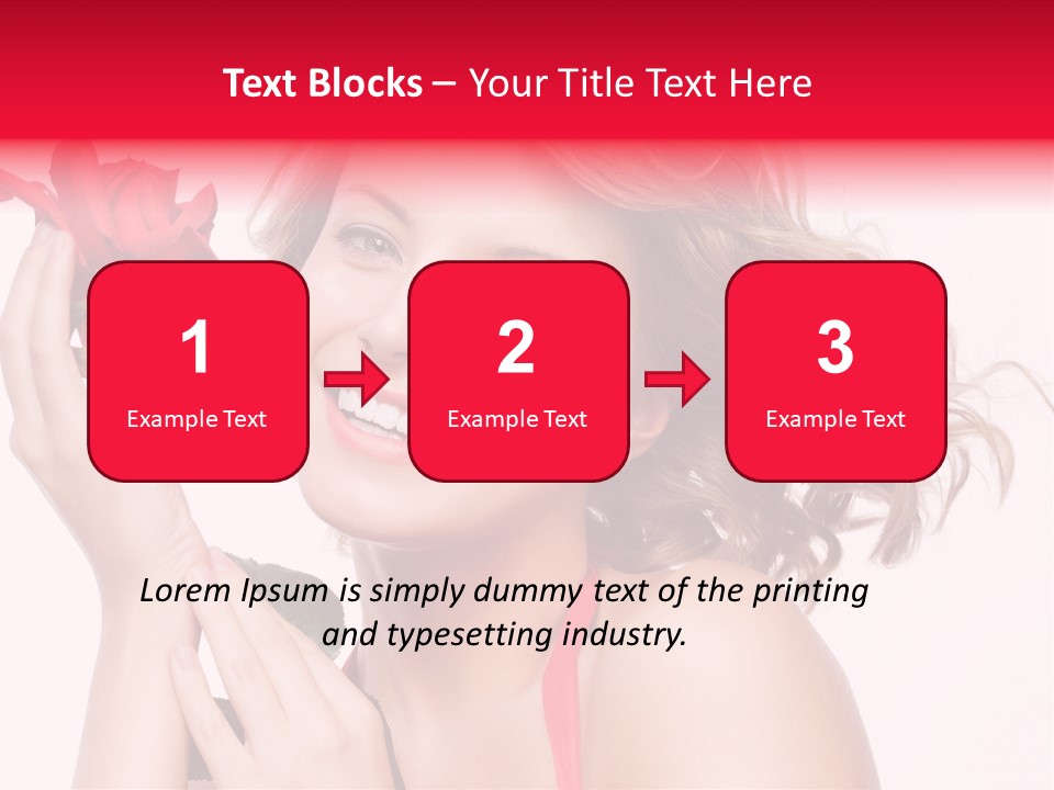 Girl Beautiful Woman PowerPoint Template