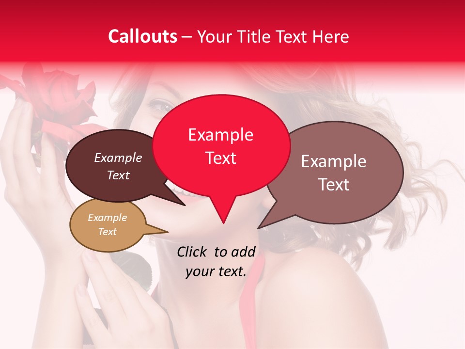 Girl Beautiful Woman PowerPoint Template