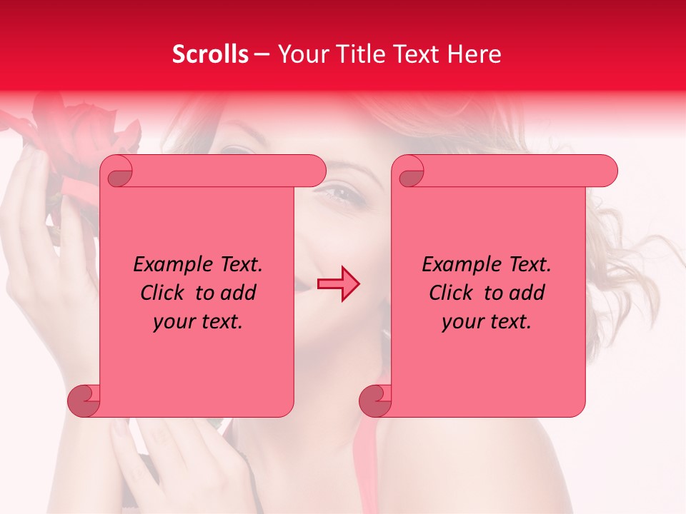Girl Beautiful Woman PowerPoint Template